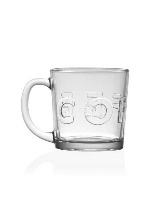 Taza Cristal 340ML 12X12X9CM 21250025 [LOTE DE 10 Unidades] VERSA