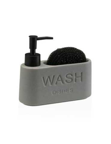 Dispensador Estropajero Gris 17.3X6.3X15CM [LOTE DE 4 Unidades] VERSA