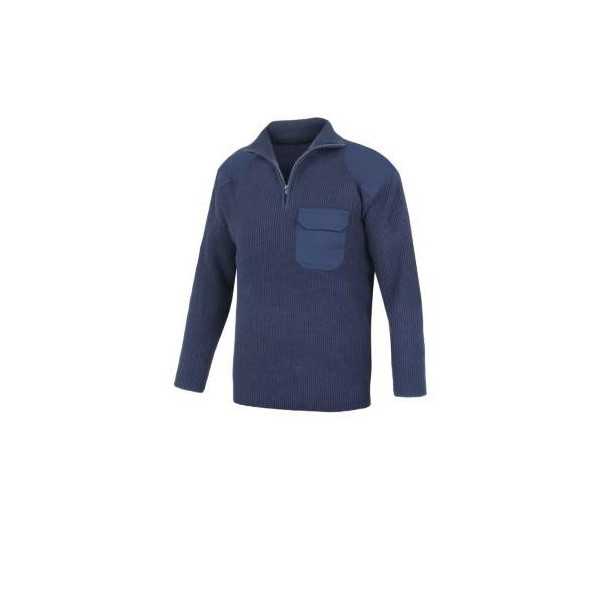 Jersey Cremallera 1 Bolsillo JCCB201-AZUL Marino M [LOTE DE 2 Unidades] VESIN