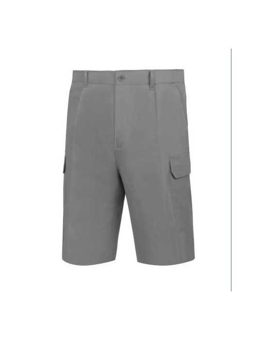 Bermuda Multibolsillos Tergal Gris 38 [LOTE DE 4 Unidades] VESIN
