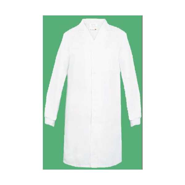 Bata Unisex Broche Oculto Blanca XL LBA-80 [LOTE DE 2 Unidades] VESIN