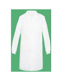 Bata Unisex Broche Oculto Blanca XL LBA-80 [LOTE DE 2 Unidades] VESIN
