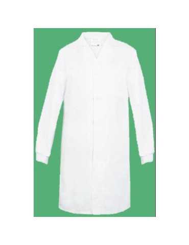 Bata Unisex Broche Oculto Blanca XXL LBA-80 [LOTE DE 2 Unidades] VESIN