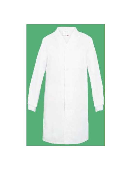 Bata Unisex Broche Oculto Blanca 3XL LBA-80 [LOTE DE 2 Unidades] VESIN