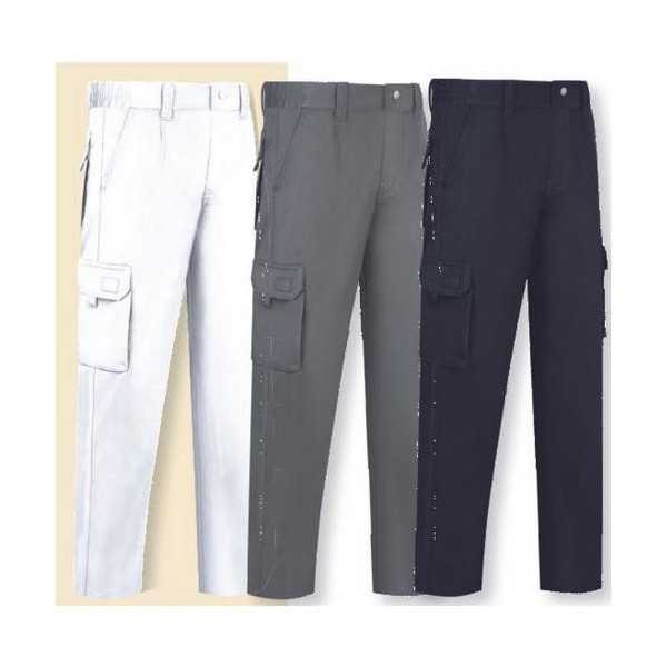 Pantalón Stretch Multibolsillos L9000 Gris Talla 50 [LOTE DE 2 Unidades] VESIN