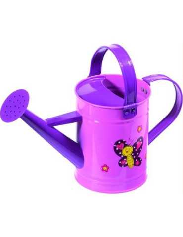 Regadera Metal Kids Garden Rosa 21CM 4914 [LOTE DE 4 Unidades] STOCKER