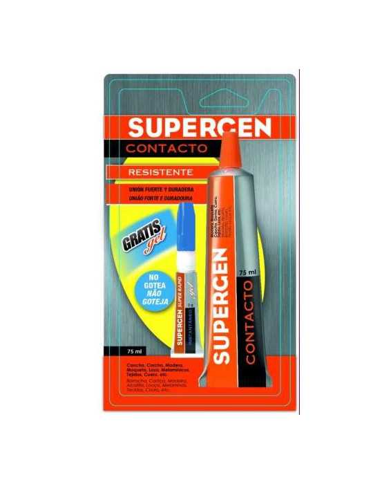 Resistente Contacto 75 ml + Ciano Gel [LOTE DE 6 Unidades] SUPERGEN