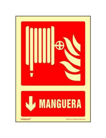 Cartel PVC Luminiscente Manguera 602829PF [LOTE DE 4 Unidades] SYSSA