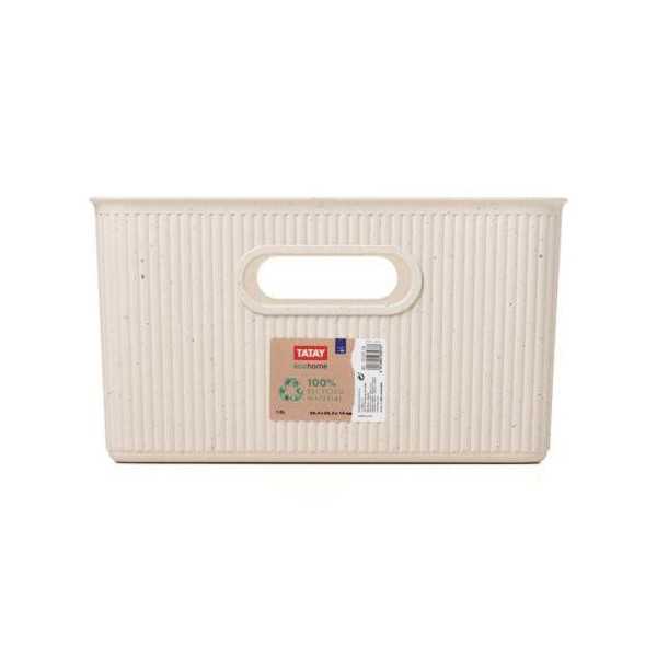 Cesta L 15L Baobab / Ecohome 7010338 [LOTE DE 4 Unidades] TATAY