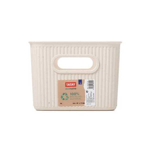 Cesta M 5L Baobab / Ecohome 7010238 [LOTE DE 6 Unidades] TATAY