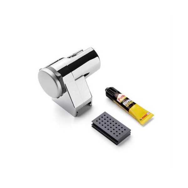Soporte Ducha Universal Cromo Glue & Fix 3360809 [LOTE DE 4 Unidades] TATAY