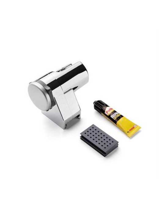 Soporte Ducha Universal Cromo Glue & Fix 3360809 [LOTE DE 4 Unidades] TATAY
