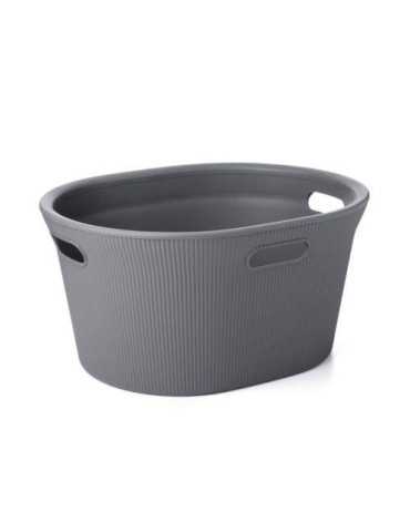 Cesta Ropa Baobab 35L Antracita 1042014 [LOTE DE 2 Unidades] TATAY