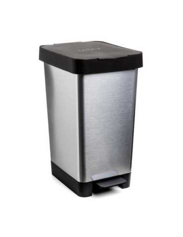 Cubo Pedal 25 litros Smart Steel Gris 1021301 [LOTE DE 2 Unidades] TATAY