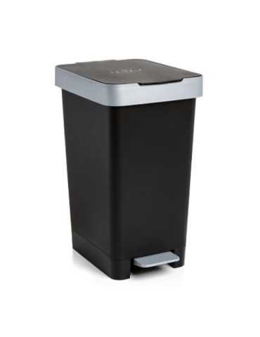 Cubo Pedal 25 litros Smart Negro 1021027 [LOTE DE 2 Unidades] TATAY