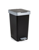 Cubo Pedal 25 litros Smart Negro 1021027 [LOTE DE 2 Unidades] TATAY
