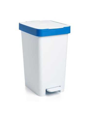 Cubo Pedal 25 litros Smart Azul Reciclaje 1021000 [LOTE DE 2 Unidades] TATAY