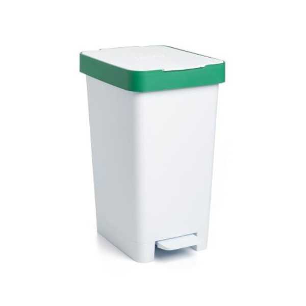 Cubo Pedal 25 litros Smart Verde Reciclaje [LOTE DE 2 Unidades] TATAY