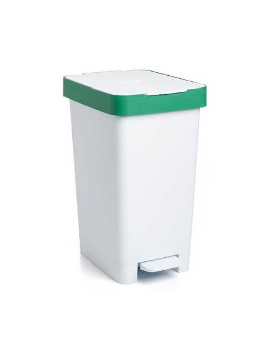 Cubo Pedal 25 litros Smart Verde Reciclaje [LOTE DE 2 Unidades] TATAY