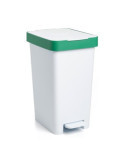 Cubo Pedal 25 litros Smart Verde Reciclaje [LOTE DE 2 Unidades] TATAY