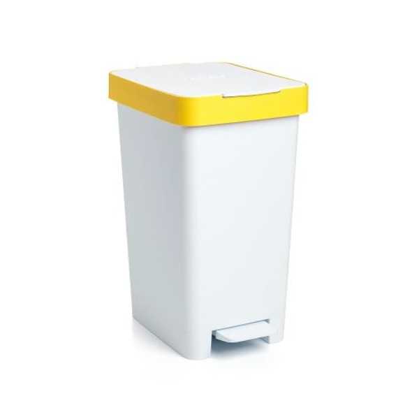 Cubo Pedal 25 litros Smart Amarillo Reciclaje [LOTE DE 2 Unidades] TATAY