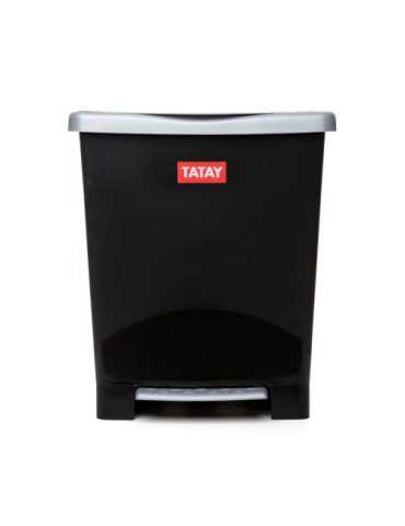 Cubo Pedal Milenium Negro 23L 1101427 [LOTE DE 2 Unidades] TATAY