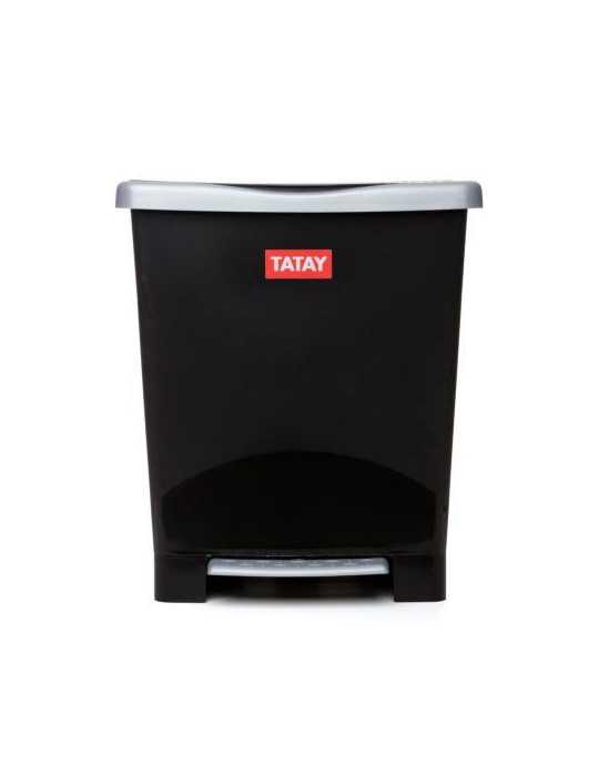 Cubo Pedal Milenium Negro 23L 1101427 [LOTE DE 2 Unidades] TATAY