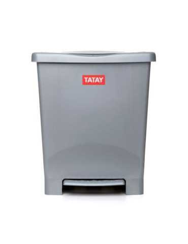 Cubo Pedal Milenium Gris 23L 1101406 [LOTE DE 2 Unidades] TATAY