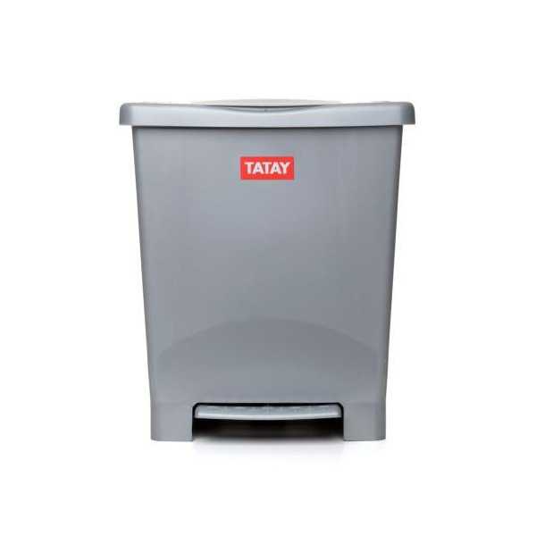Cubo Pedal Milenium Gris 23L 1101406 [LOTE DE 2 Unidades] TATAY