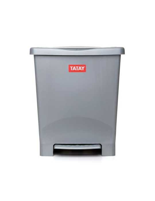 Cubo Pedal Milenium Gris 23L 1101406 [LOTE DE 2 Unidades] TATAY