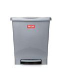 Cubo Pedal Milenium Gris 23L 1101406 [LOTE DE 2 Unidades] TATAY