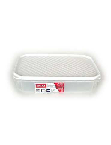 Contenedor Alimentos 2.1 L Blanco 1162101 [LOTE DE 6 Unidades] TATAY