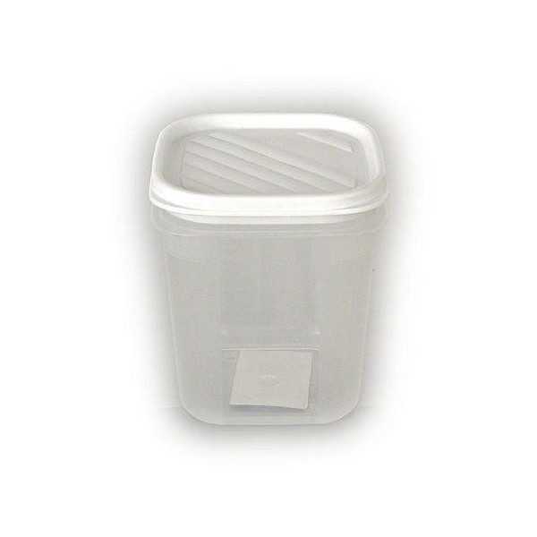 Contenedor Alimentos 0.7 L Bco. cuadrado 1160301 [LOTE DE 12 Unidades] TATAY