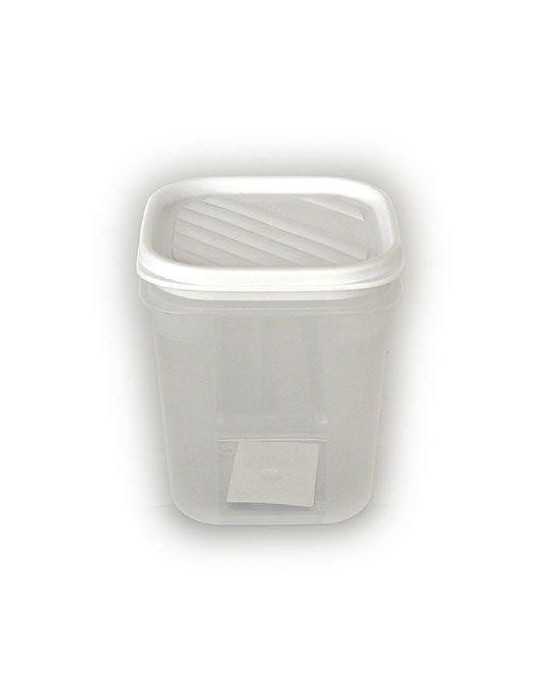 Contenedor Alimentos 0.7 L Bco. cuadrado 1160301 [LOTE DE 12 Unidades] TATAY