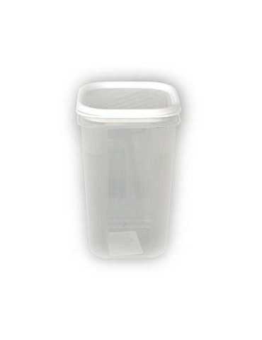 Contenedor Alimentos 1 L Blanco Cuadrado 1160401 [LOTE DE 10 Unidades] TATAY