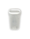 Contenedor Alimentos 1 L Blanco Cuadrado 1160401 [LOTE DE 10 Unidades] TATAY