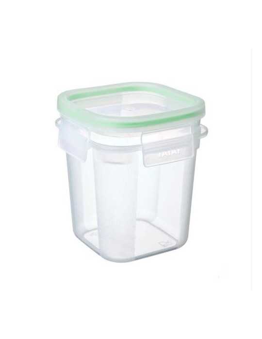 Cont. Alimentos 0.7 L Click/Clack Transparente/Verde [LOTE DE 6 Unidades] TATAY