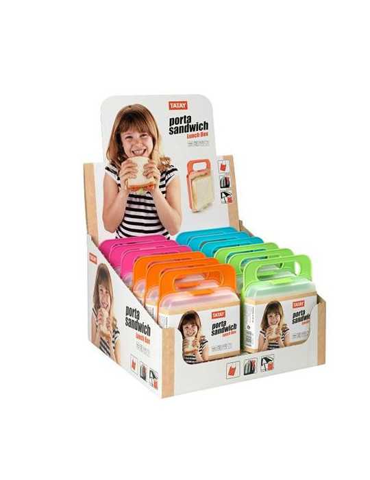 Porta Sandwich Color Naranja 1167104 [LOTE DE 8 Unidades] TATAY