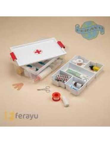 Caja Botiquin con Bandeja Multiusos 7L 1158501 [LOTE DE 4 Unidades] TATAY
