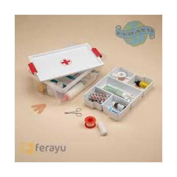 Caja Botiquin con Bandeja Multiusos 7L 1158501 [LOTE DE 4 Unidades] TATAY