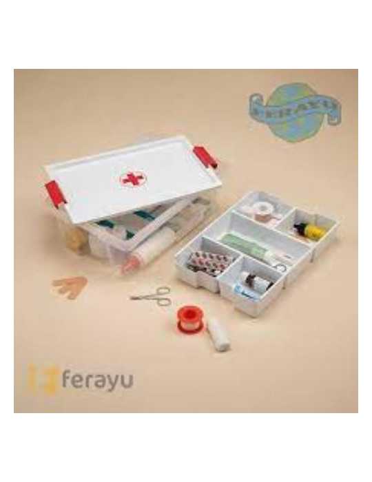 Caja Botiquin con Bandeja Multiusos 7L 1158501 [LOTE DE 4 Unidades] TATAY