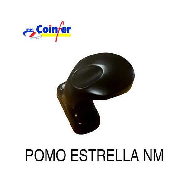 Juego Pomo Manilla Estrella Color Negro 3296 [LOTE DE 2 Unidades] TECNAC
