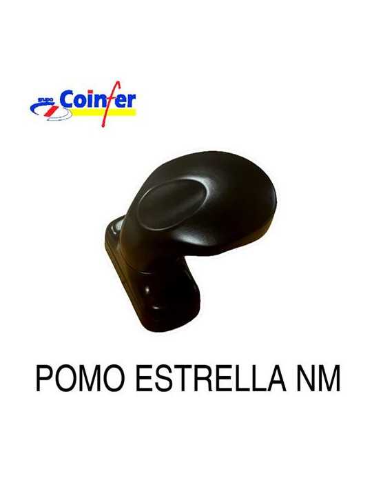 Juego Pomo Manilla Estrella Color Negro 3296 [LOTE DE 2 Unidades] TECNAC