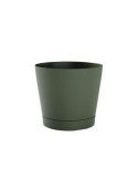 Maceta con Reserva Agua+plato 29CM Verde [LOTE DE 2 Unidades] TERAPLAST