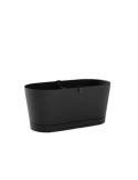 Jardinera con Reserva Agua+plato 40CM. GRI. OSCUR Vega [LOTE DE 4 Unidades] TERAPLAST