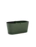 Jardinera con Reserva Agua+plato 40CM. VERDE [LOTE DE 4 Unidades] TERAPLAST
