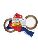 Dispensador + Pack 2 Tesapack 66X50 (Marrón) 4089 [LOTE DE 2 Unidades] TESA