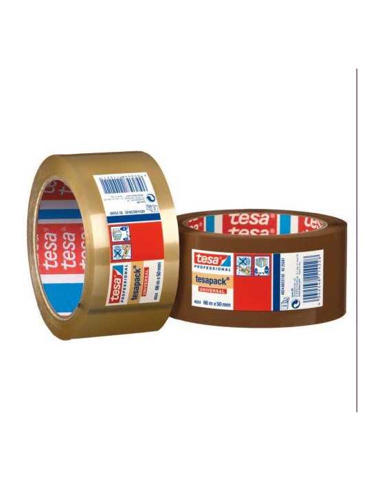 Precinto Tesapack PP 66MX50MM Marrón 4024-237 [LOTE DE 8 Unidades] TESA
