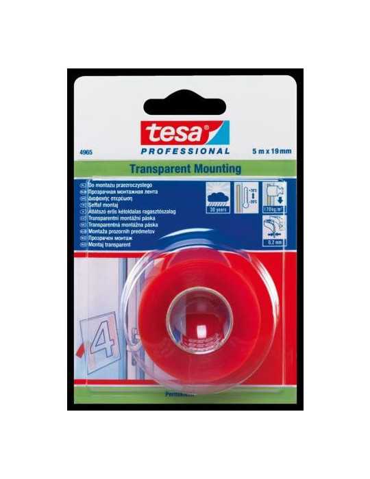 Cinta Fijación 2 Caras Transparente 1,5M.X19MM [LOTE DE 8 Unidades] TESA