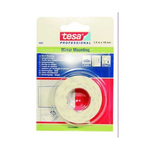 Cinta Fijación 2 Caras para Espejos 1,5MX19MM [LOTE DE 6 Unidades] TESA